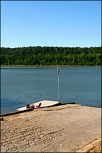 boat ramp on the Ohio River