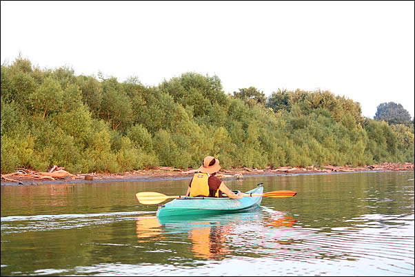 kayaking is great on the Ohio River