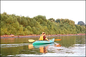 kayaking is great on the Ohio River